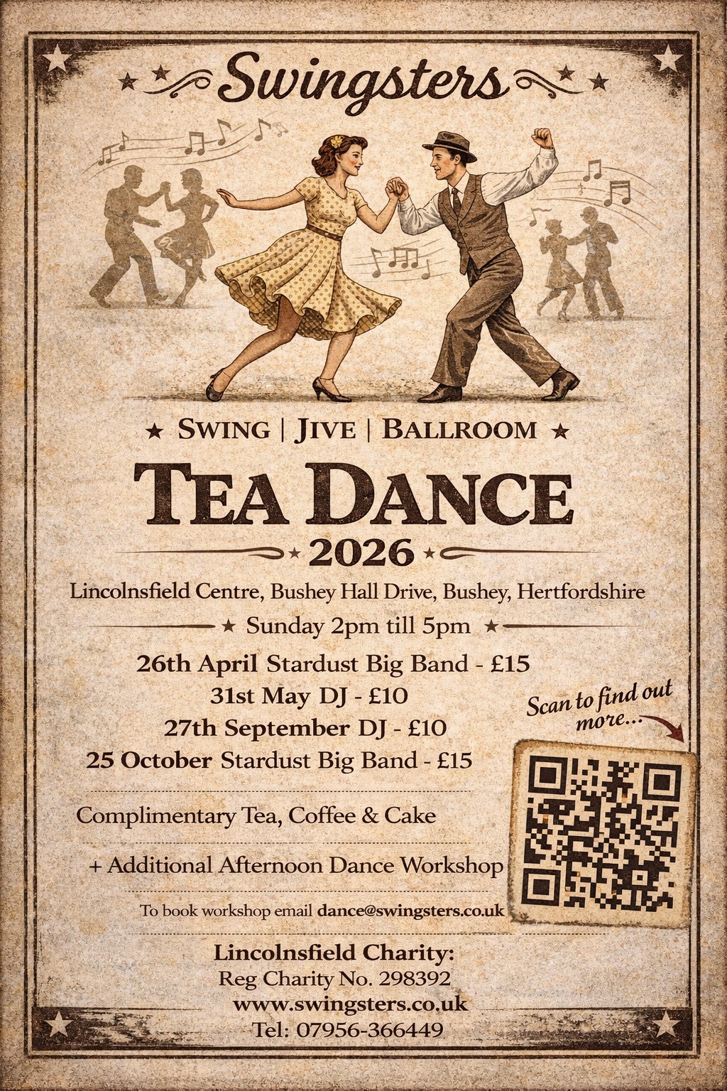 Swingsters Swing Jive Ballroom Tea Dance 2026 – balboa Social in London ...