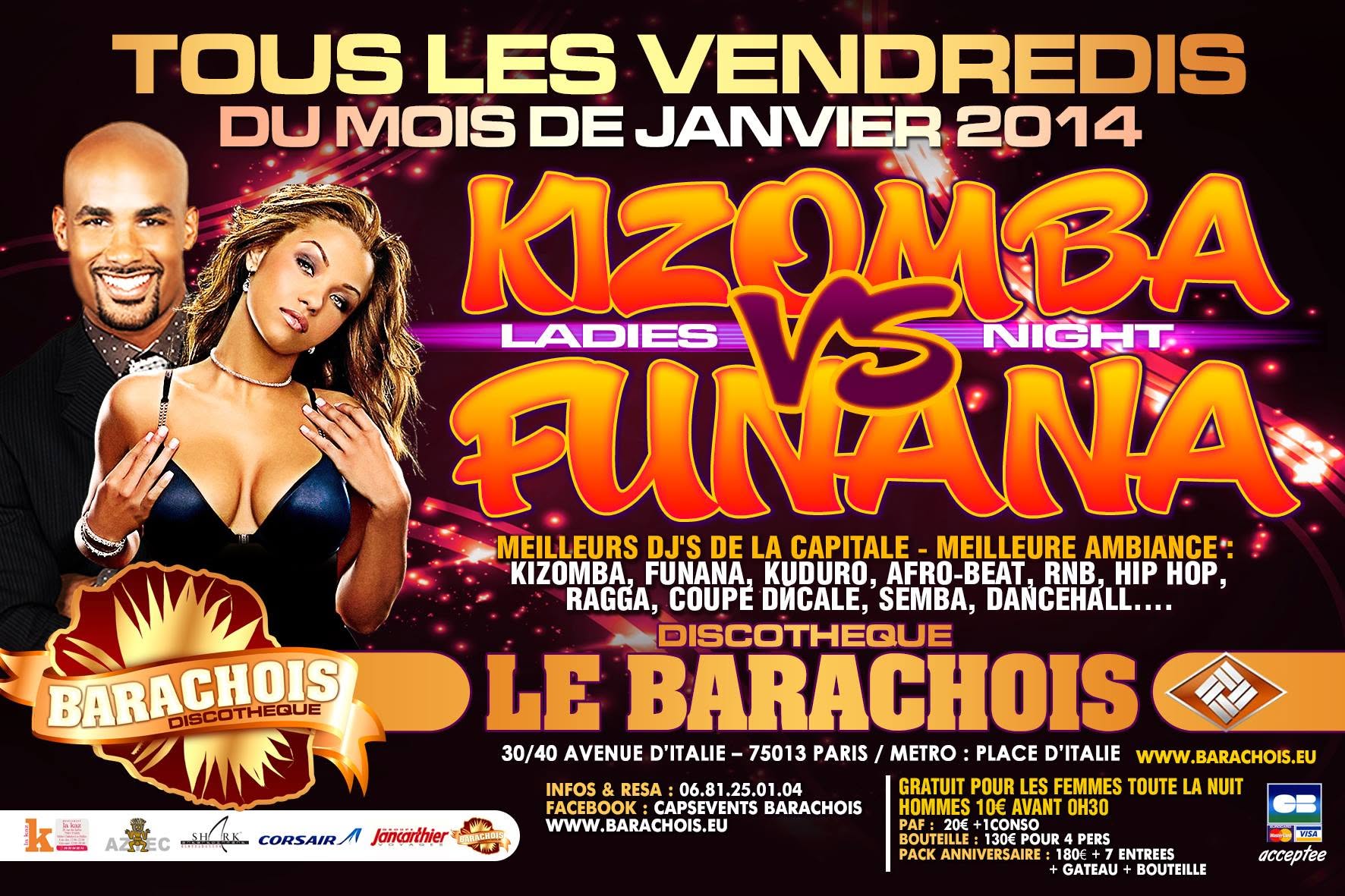 KIZOMBA vs FUNANA - VENDREDI 24 JANVIER - BARACHOIS - NARCISO - LB - KAMILY - CHARLES