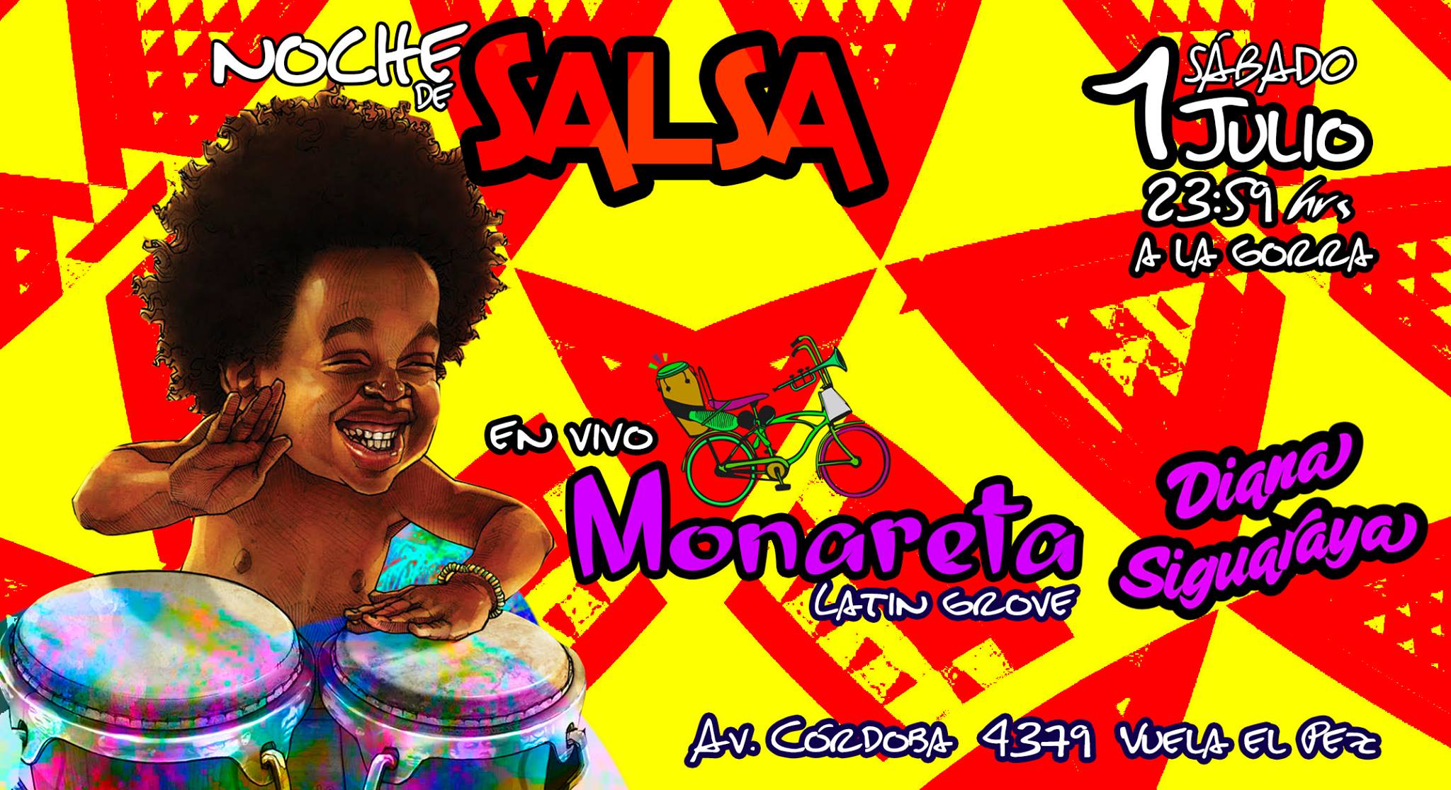 Noche de salsa Monareta y Diana Siguaraya