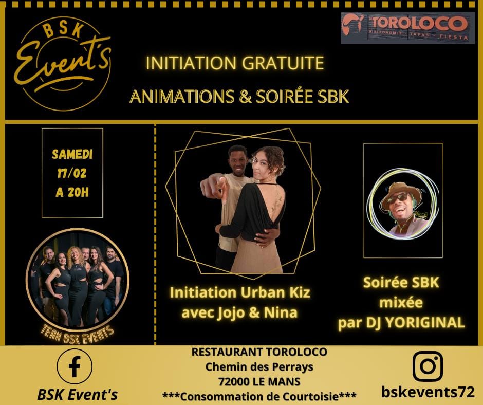 ✨ Initiation et Soirée Sbk ✨