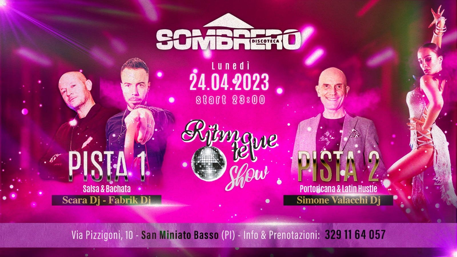 LUNEDì 24 APRILE - SOMBREROLATINO