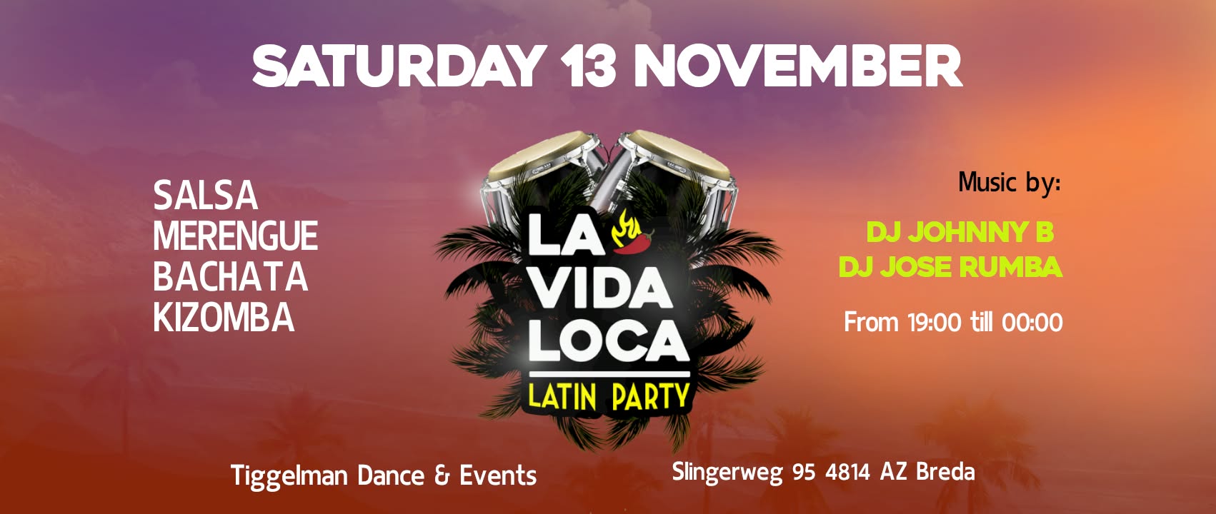 CANCELLED LA VIDA LOCA 13 NOVEMBER