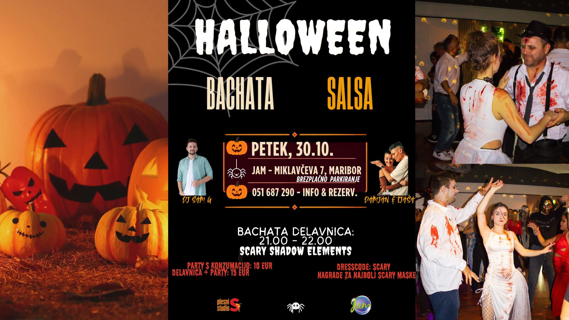 HALLOWEEN BACHATA SALSA PARTY NA JAM-U
