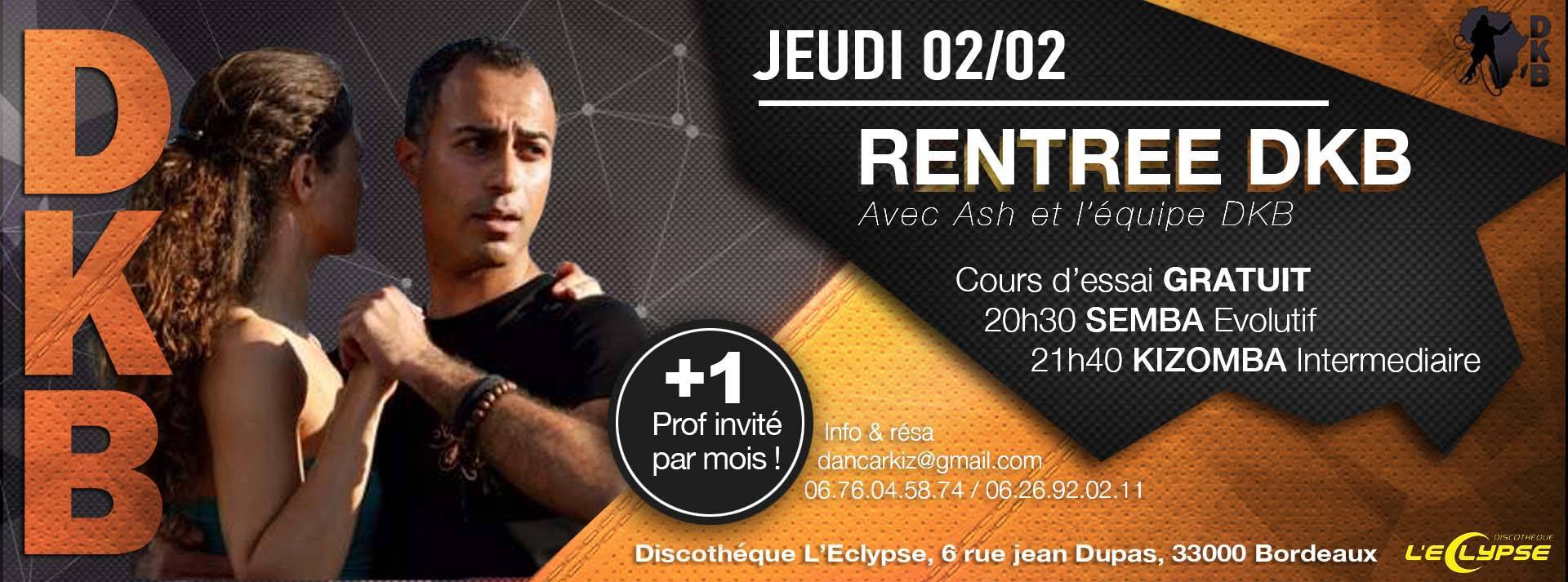 Cours de Kizomba Semba avec DKB - 2nd Semestre - Cours d'essai gratuit