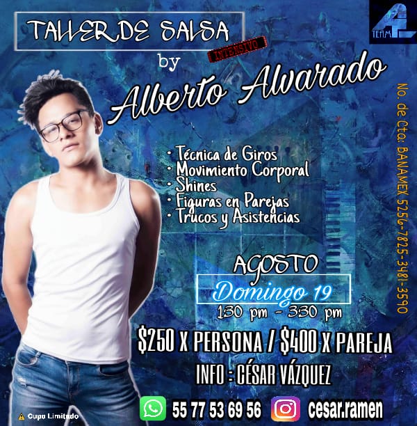 Taller Intensivo De Salsa Con Alberto Alvarado