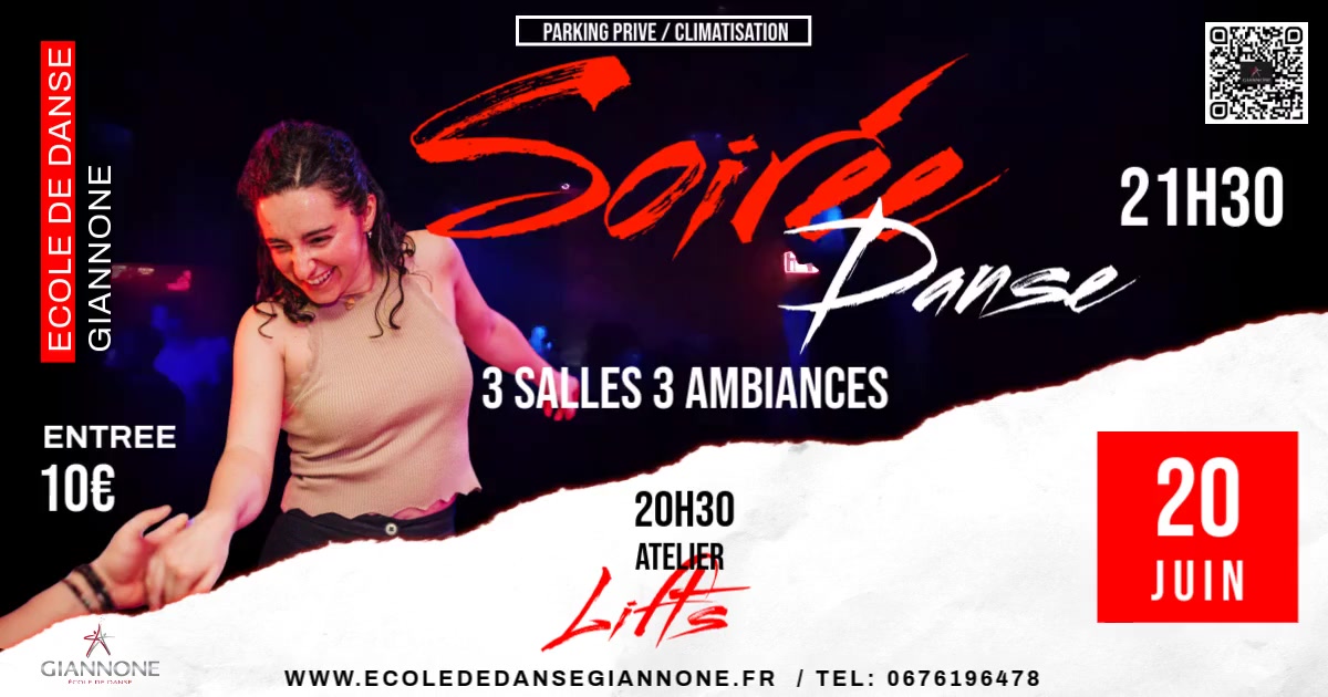 SOIREE 3 SALLES 3 AMBIANCES Giannone école de danse