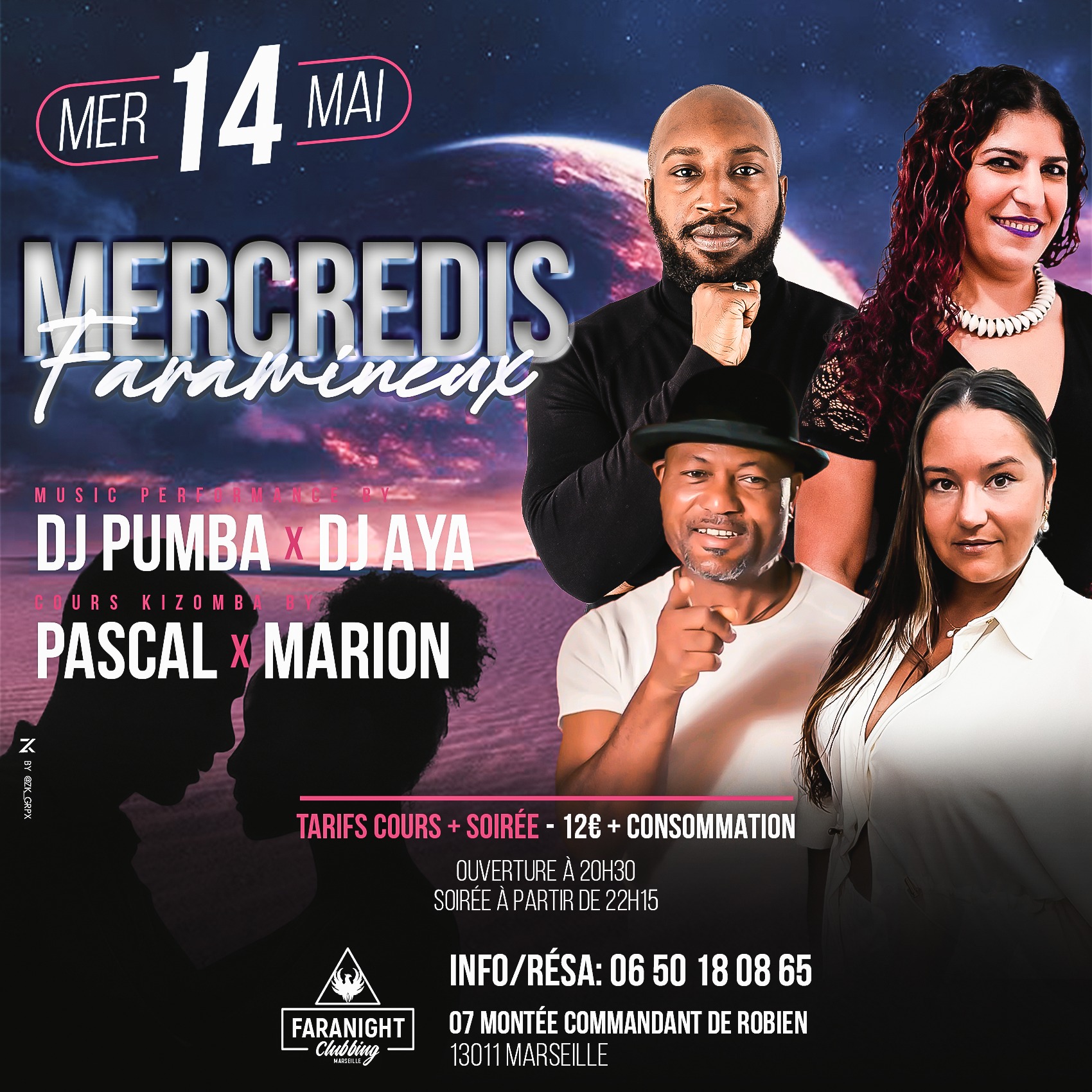 Mercredi Faramineux 14 Mai 2025 : Pascal & Marion Dj Pumba & Dj Aya