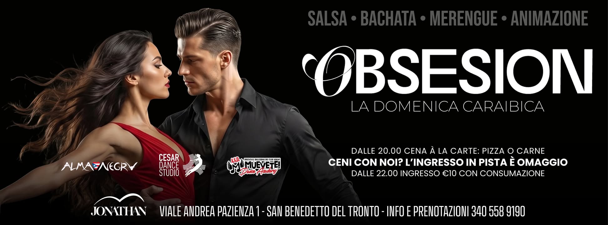 OBSESION - La Domenica caraibica del Jonathan Disco Beach