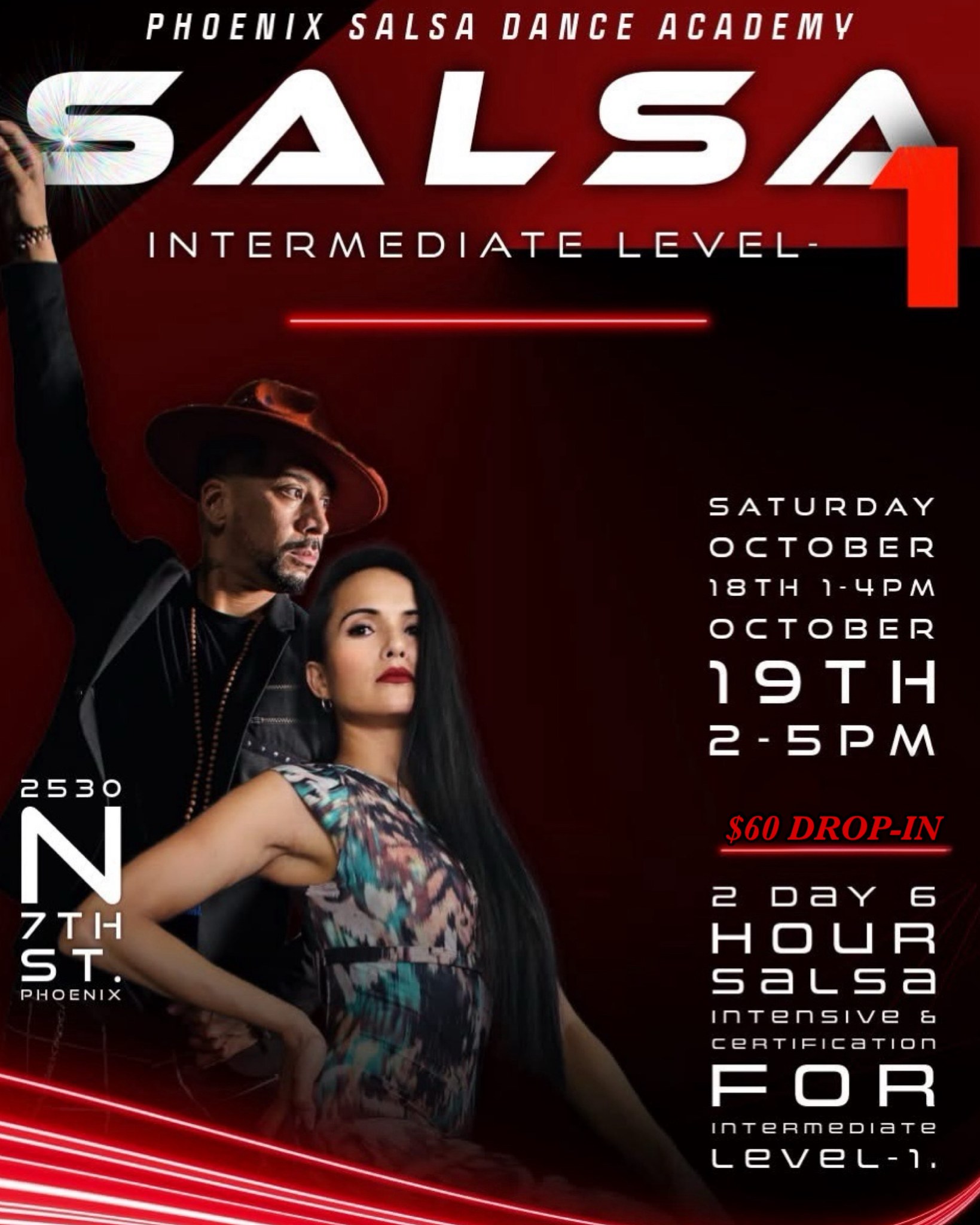 Intermediate Level-1 Salsa Certification: Phoenix Salsa Academy!