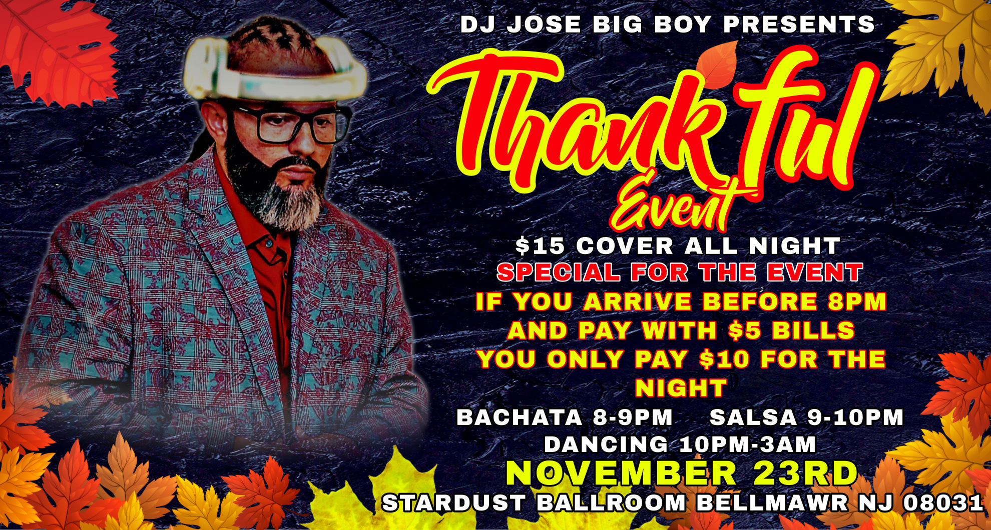 Salsa & Bachata Night Thankful Event