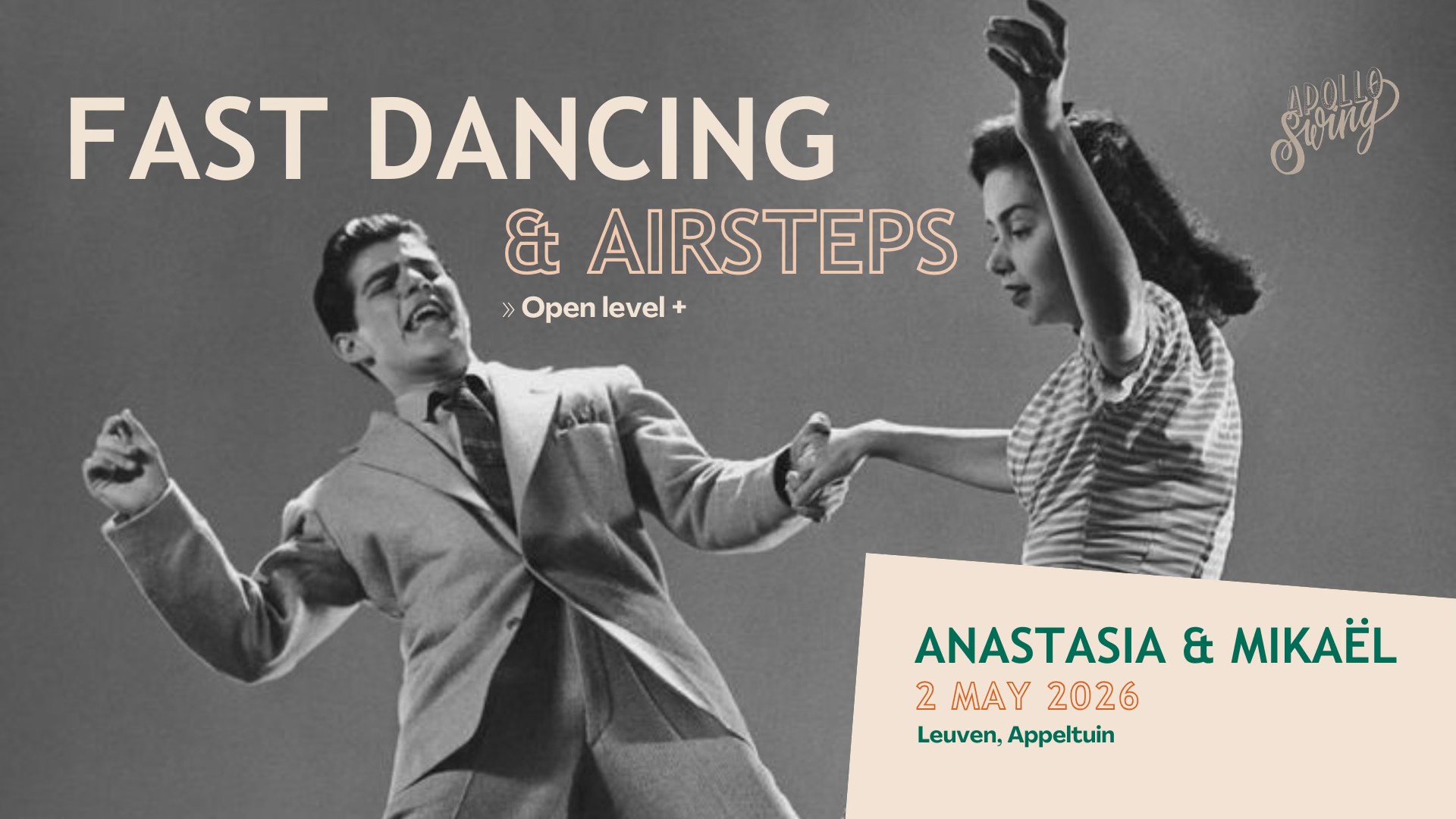 Intro to Fast Dancing & Airsteps with Anastasia & Mikaël - Apollo Swing