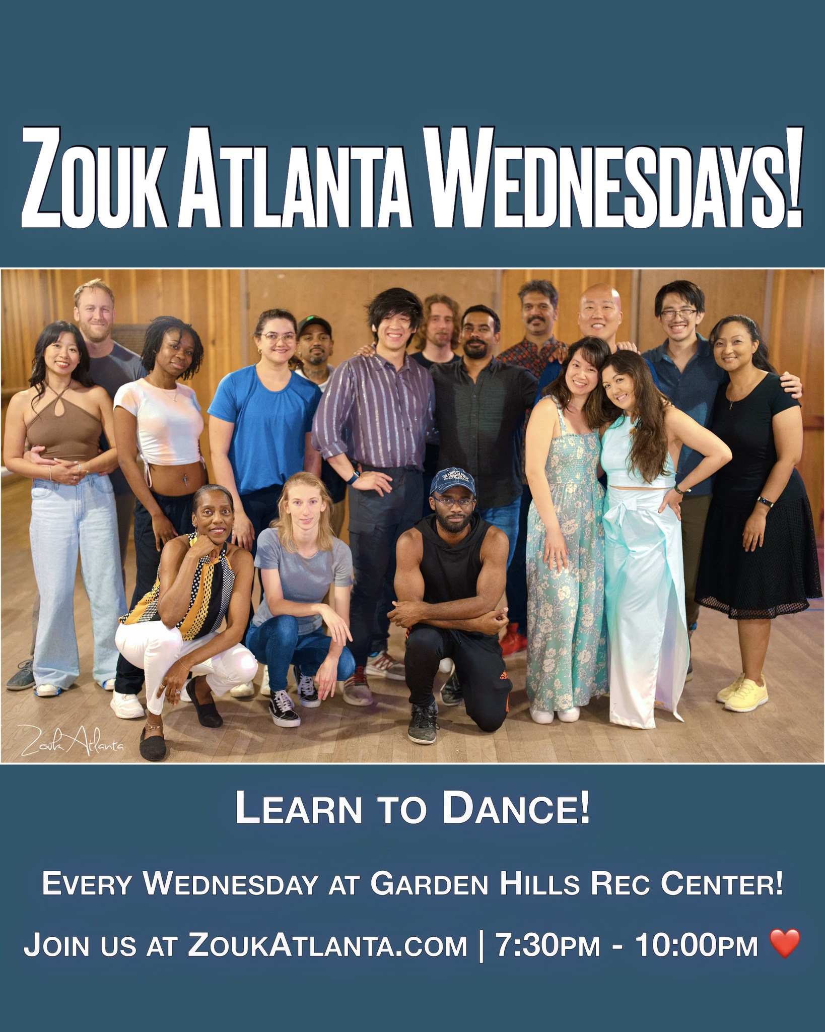 Learn to Dance at Zouk Atlanta! Buckhead Brazilian Zouk Classes & Party Beginner ↗️ Advanced ❤️