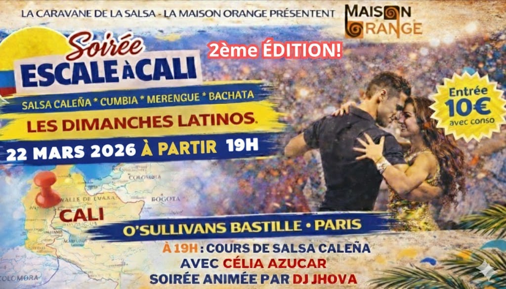 ESCALE À CALI - Les Dimanches Latinos - 2ème Édition