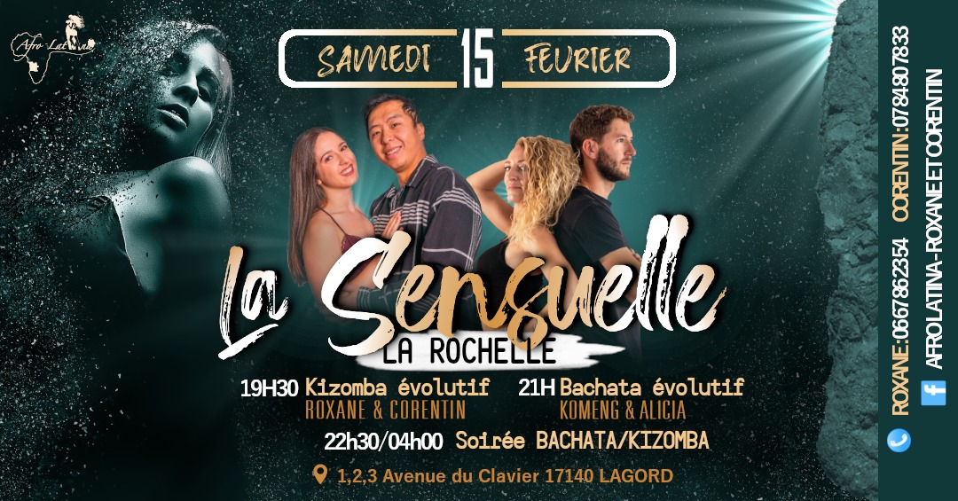 LA SENSUELLE à La Rochelle Samedi 15 Février