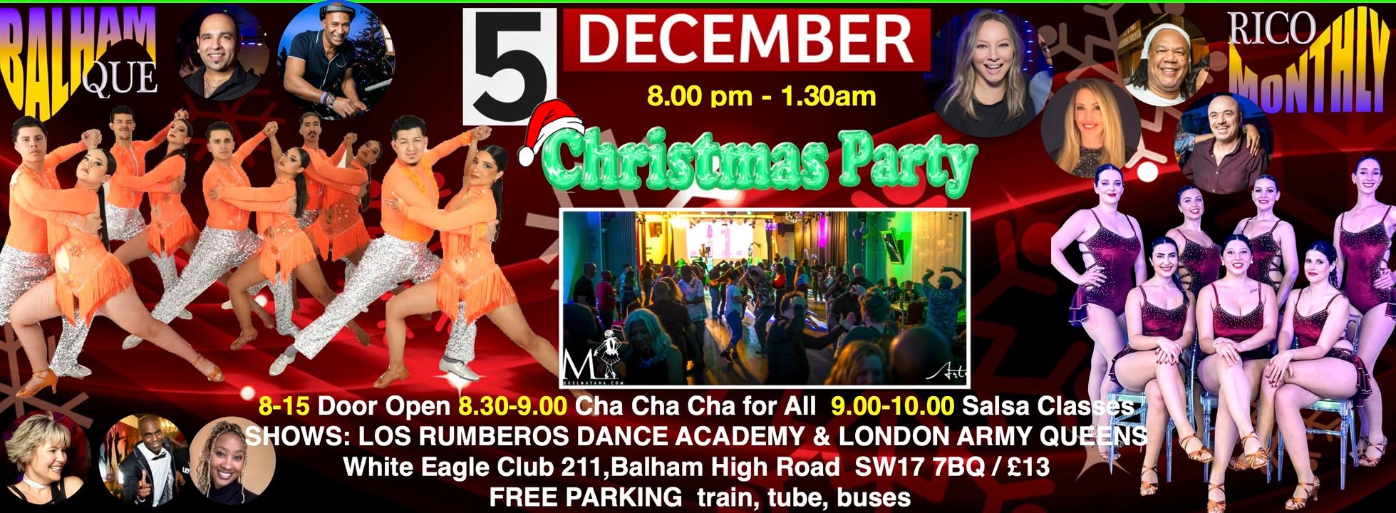Que Rico Xmas Balham monthly