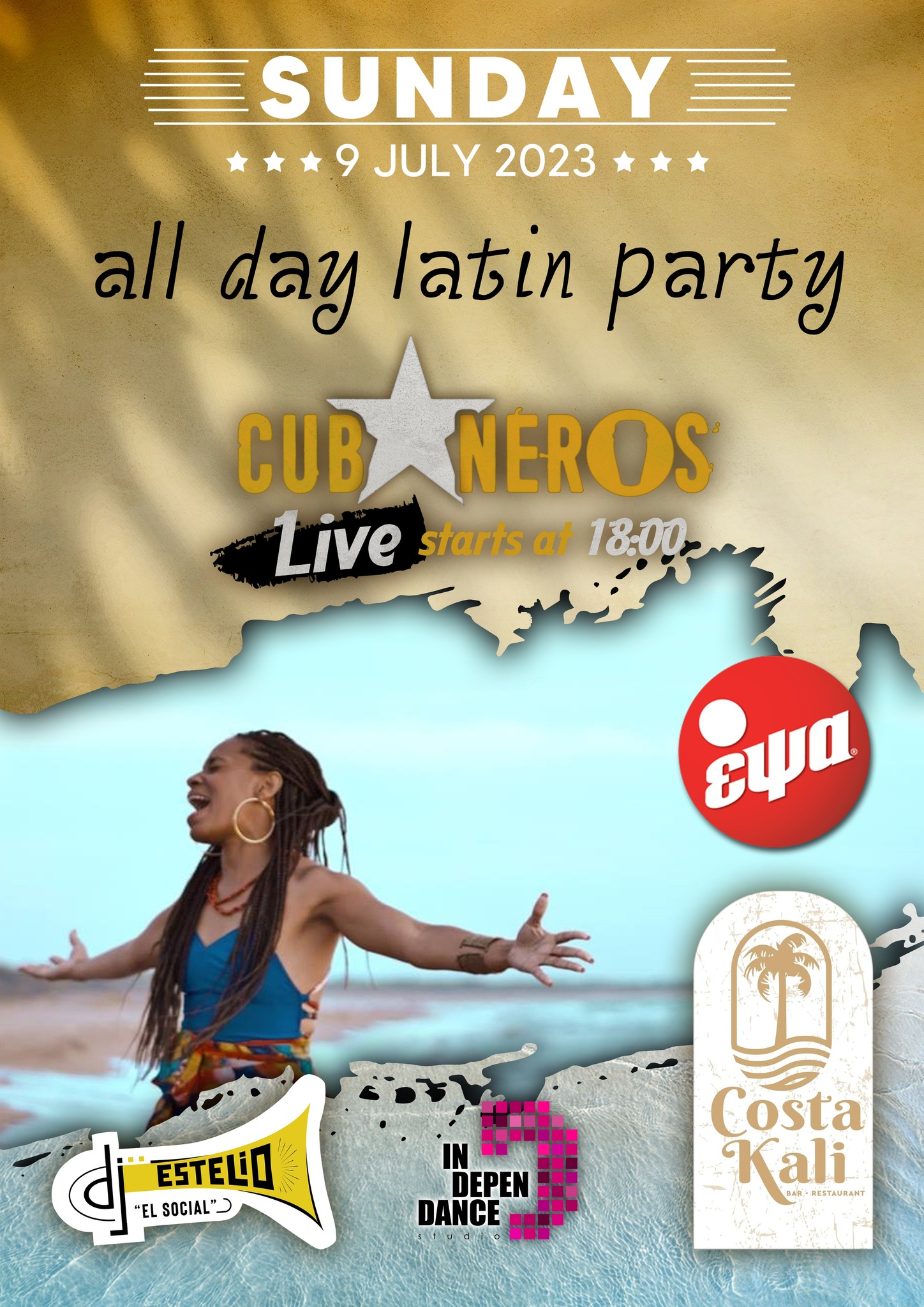 All Day Latin Beach Party with CUBENEROS live!