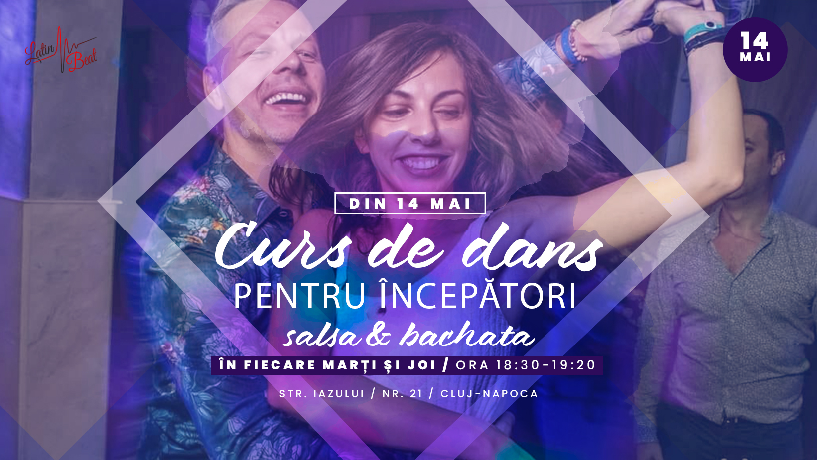 Curs de dans pentru începători- Salsa & Bachata