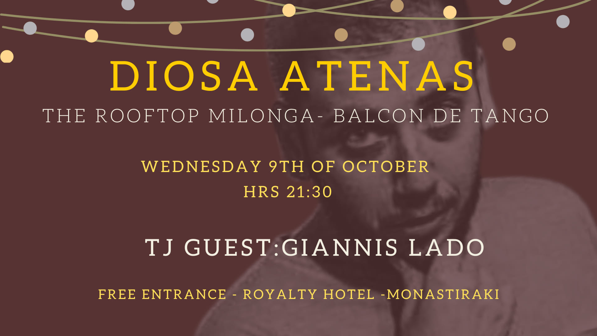 Diosa Atenas -Last Rooftop milonga -Tj Guest Giannis Lado