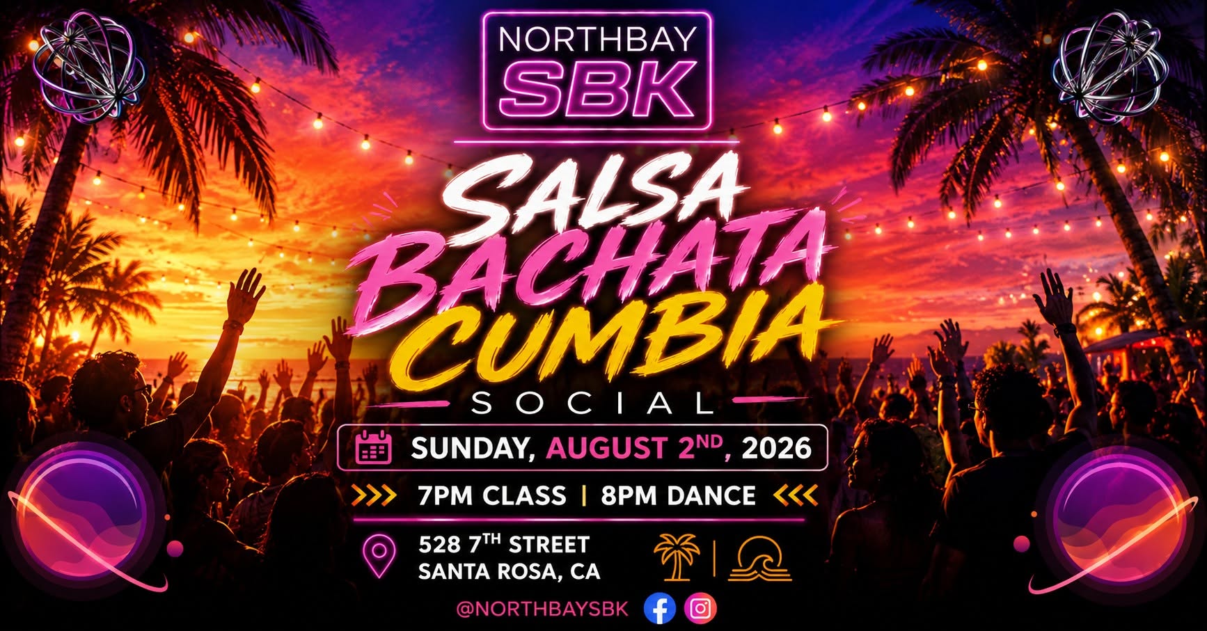 August 2nd Salsa Social at the California Theatre