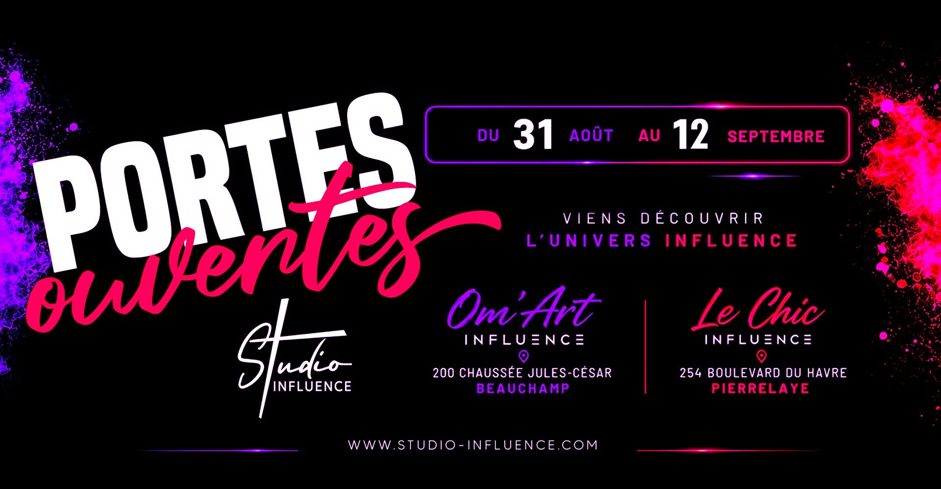 École de danse : PORTES OUVERTES du 31 Août au 12 Septembre
