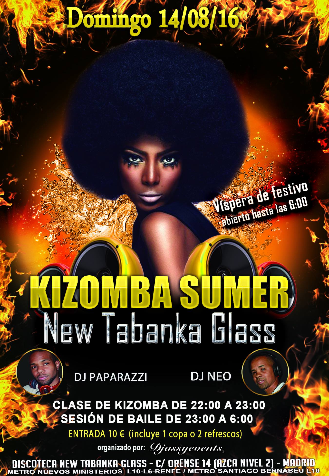 Sunday Kizomba Summer en New Tabanka Glass - 14 08 2016