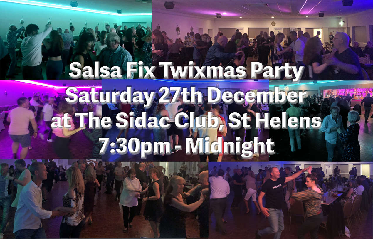 Twixmas Salsa Fix Party Night at Sidac Club, St Helens with DJ Gillian
