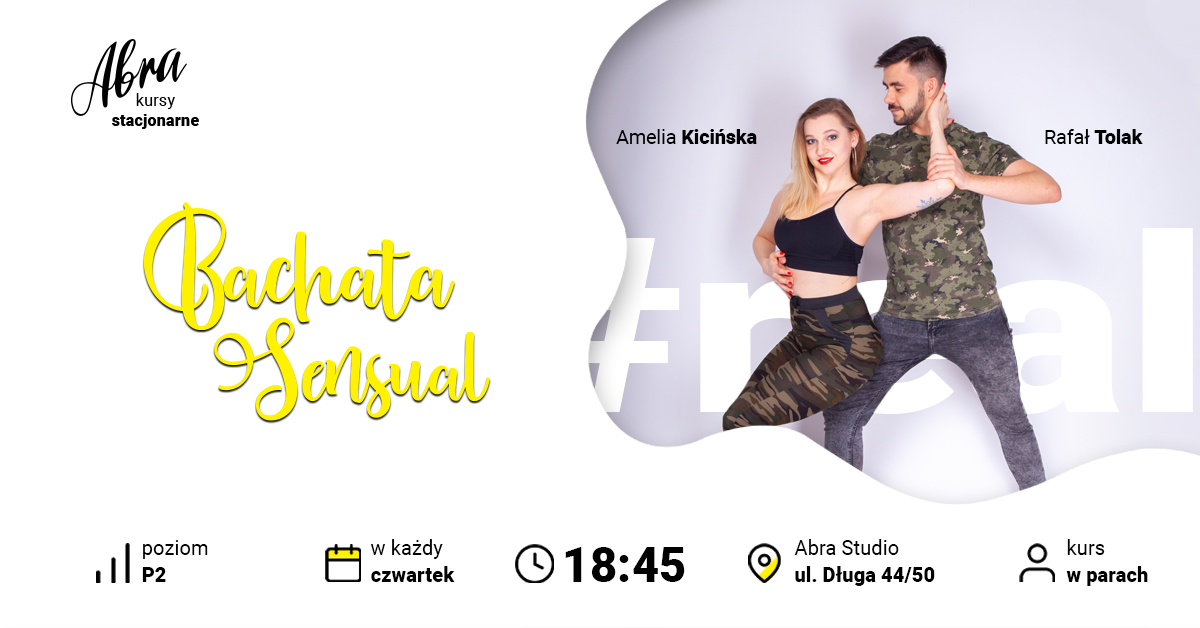 Bachata Sensual z Amelią i Rafałem - nabór na poziom P2!