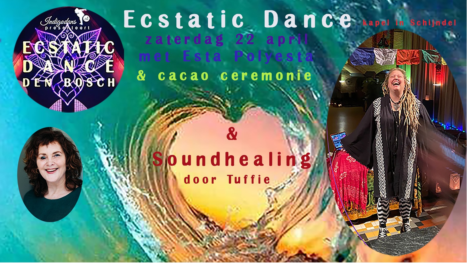 Ecstatic Lente Dance & Esta, Cacao & soundhealing met Tuffie ❤️💫