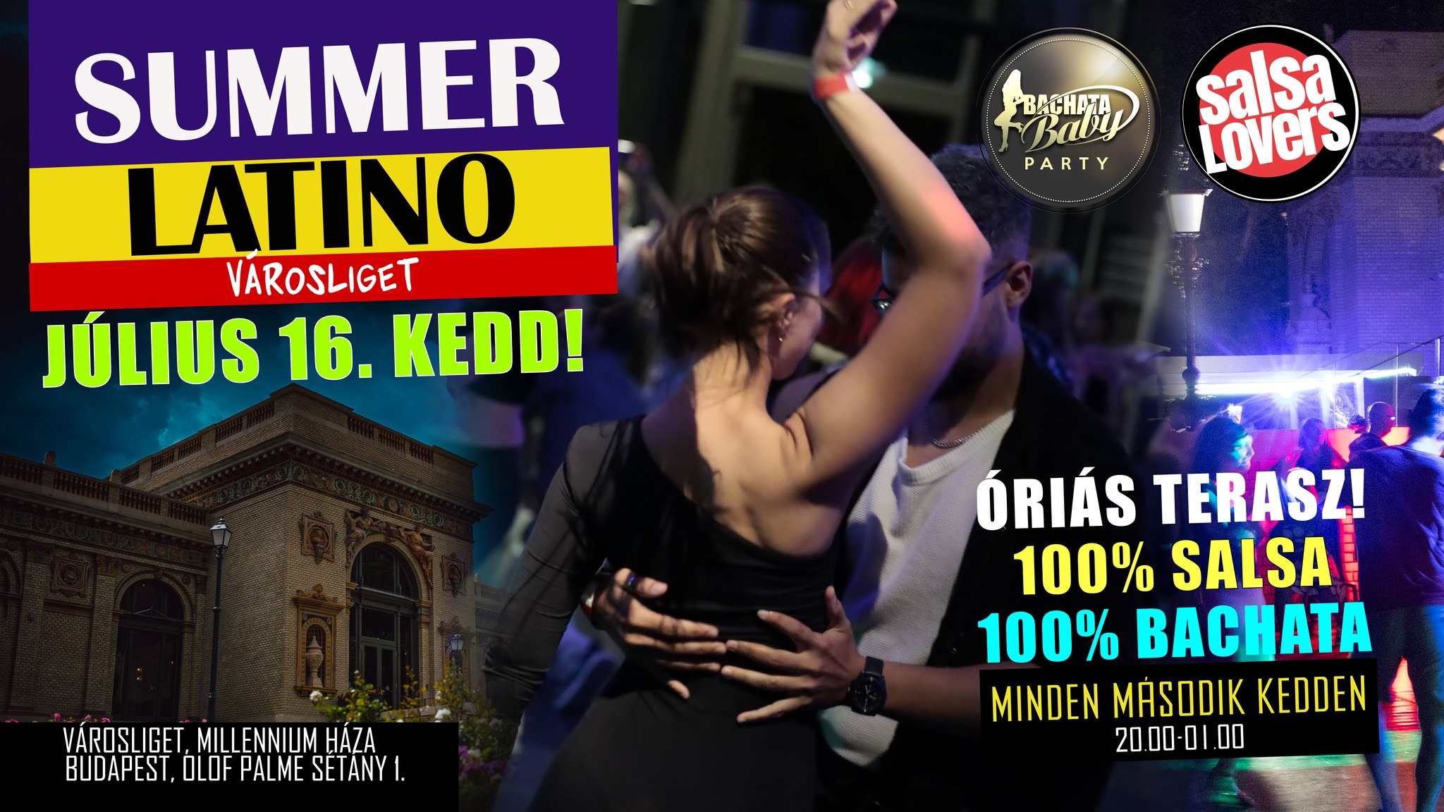 Summer Latino: keddi salsa és bachata buli óriás terasszal!