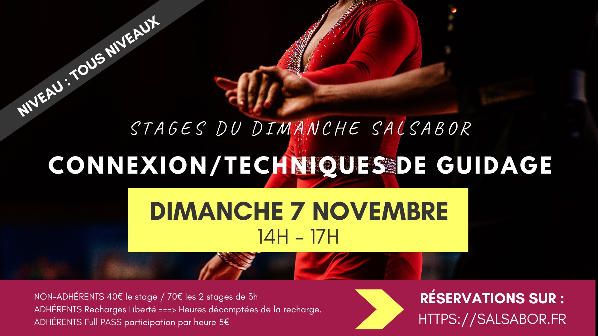 Stage du dimanche Salsabor - Connexion & Technique de guidage