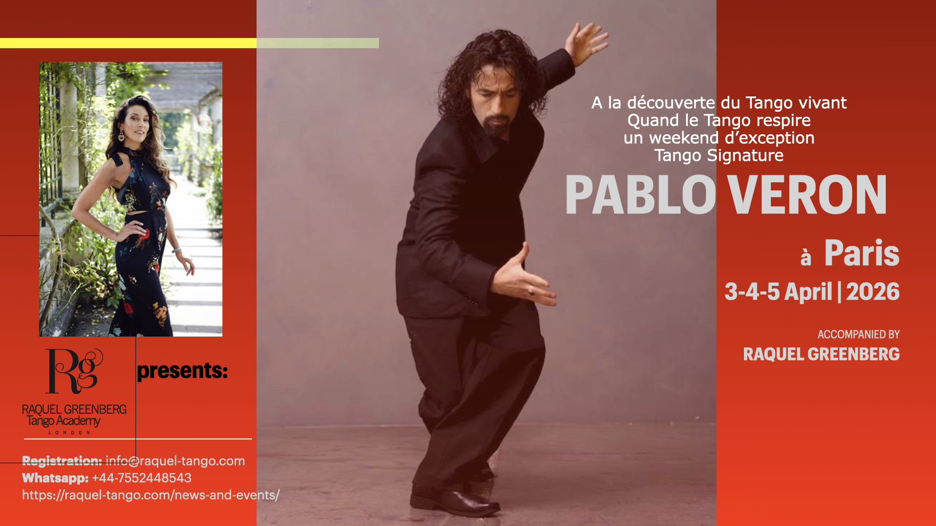 Pablo Veron Master Classes a PARIS avec Raquel
