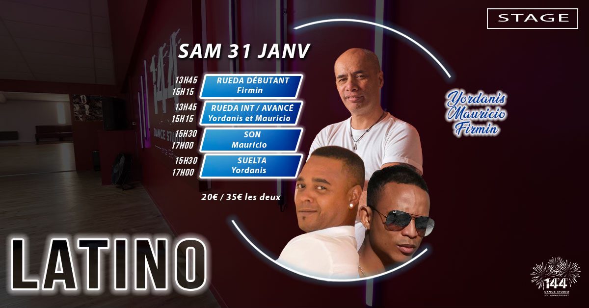 Stages LATINO avec Mauricio, Yordanis et Firmin