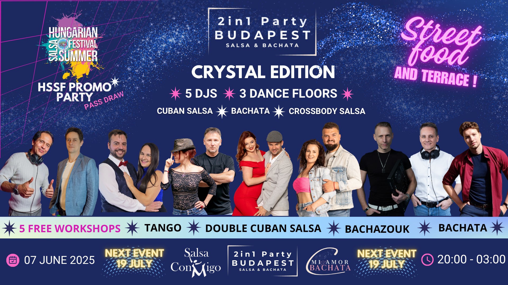 2in1 Party BUDAPEST CRYSTAL EDITION HSSF Promo Party June