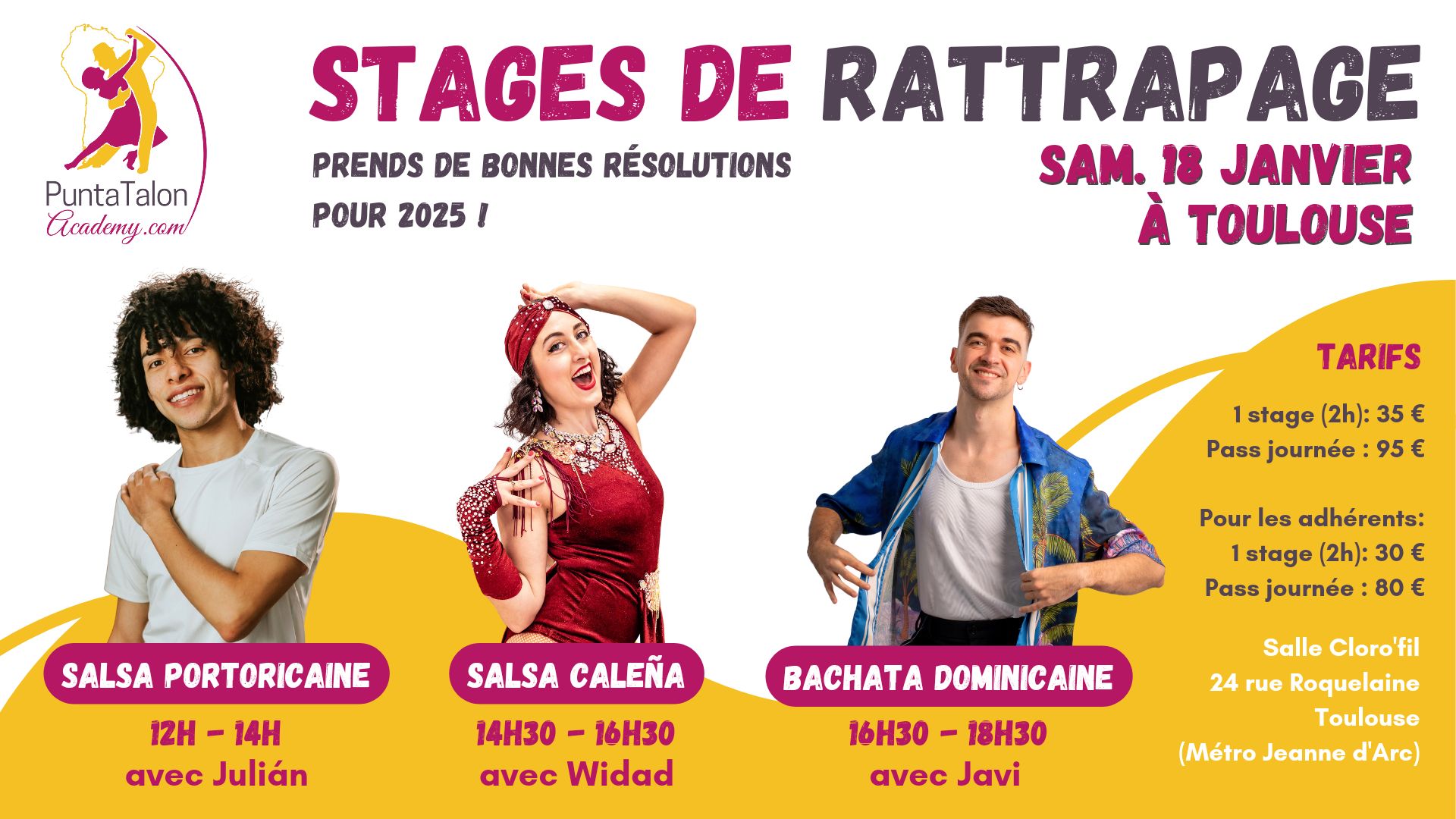 Stages de Rattrapage Salsa et bachata 💃🕺 - Toulouse