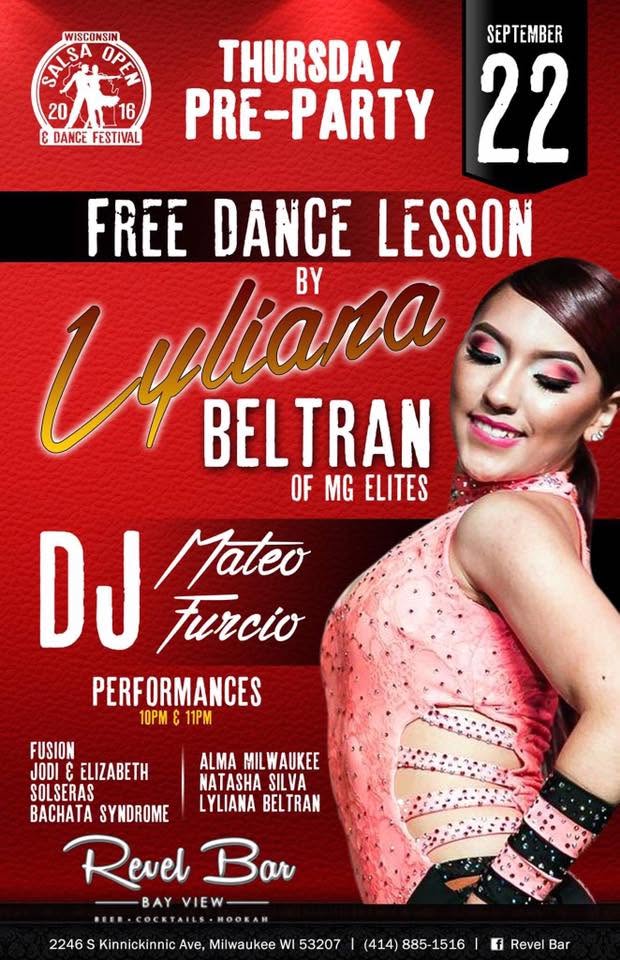 The Wisconsin Salsa Open Pre-party