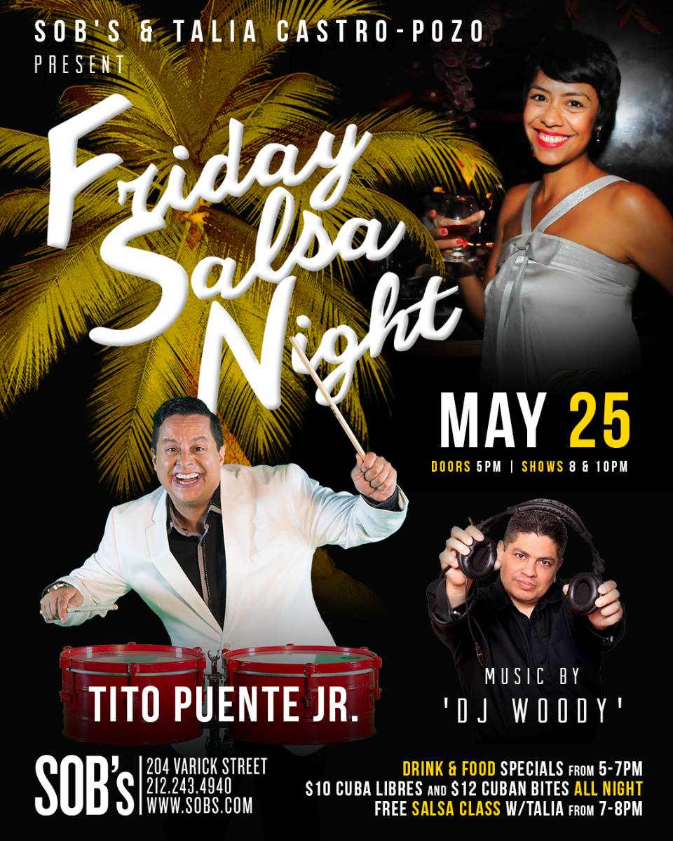 Friday Salsa Night w Tito Puente Jr. & Music By: DJ Woody