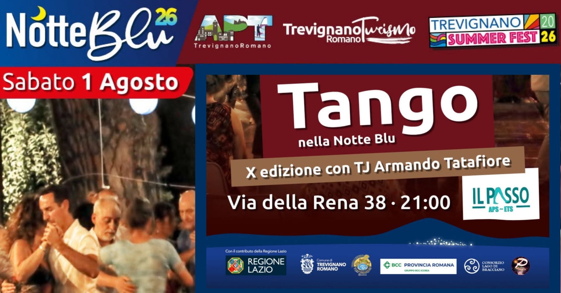 Tango nella Notte Blu di Trevignano - 10' edizione