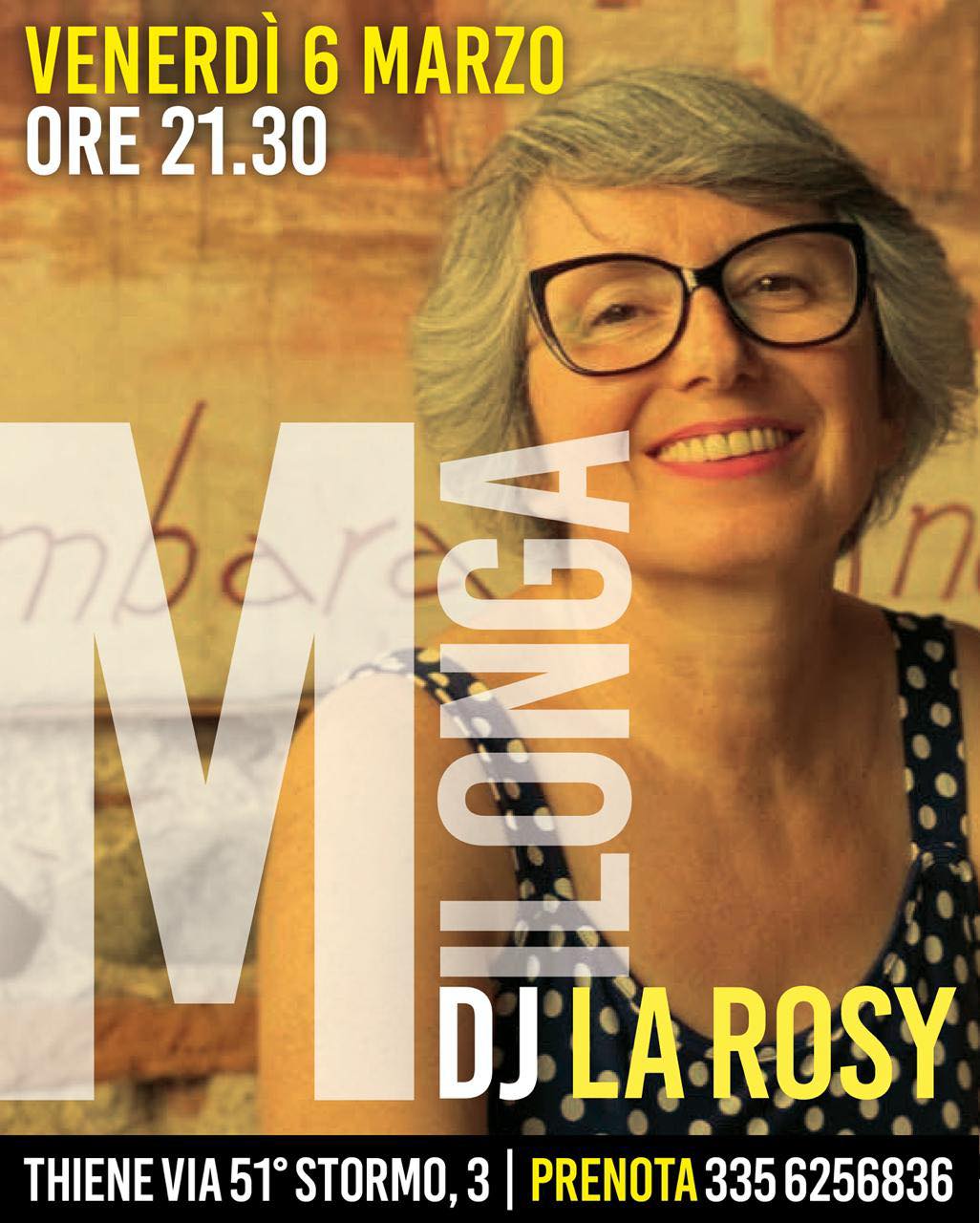 I VenerdΓ Milonga tdj La Rosy