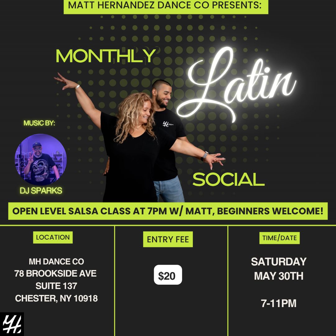 MHDC MAY MONTHLY LATIN SOCIAL!!