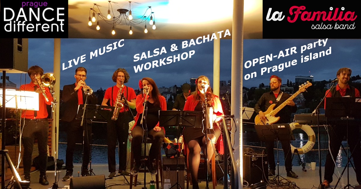 Salsa Bachata Party by river with LaFamilia+DanceDifferent