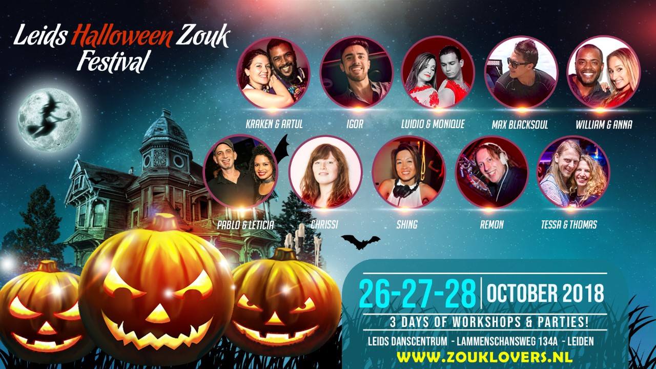 26-27-28 October 2018: Leids Halloween Zouk Festival (Leiden)