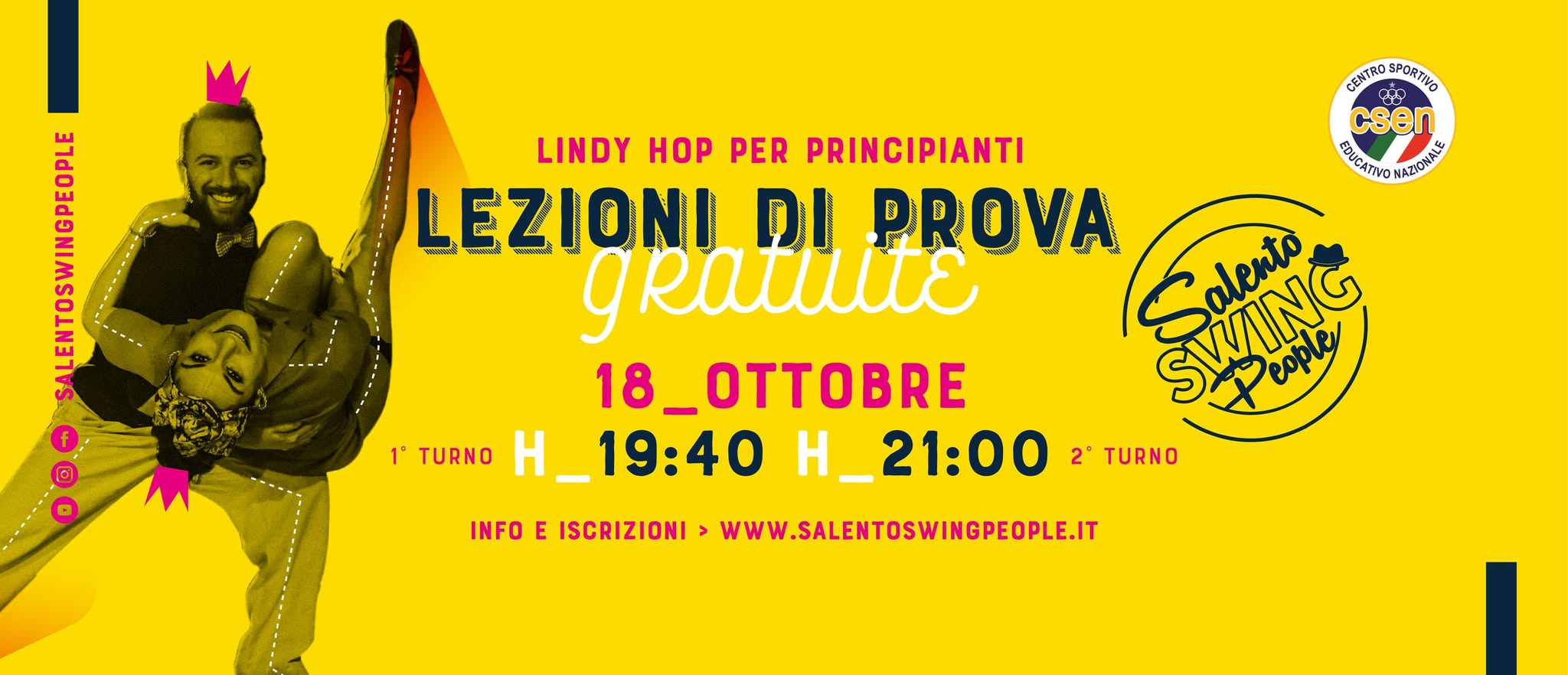 Lezioni Prova di Lindy Hop (SWING) - Lecce