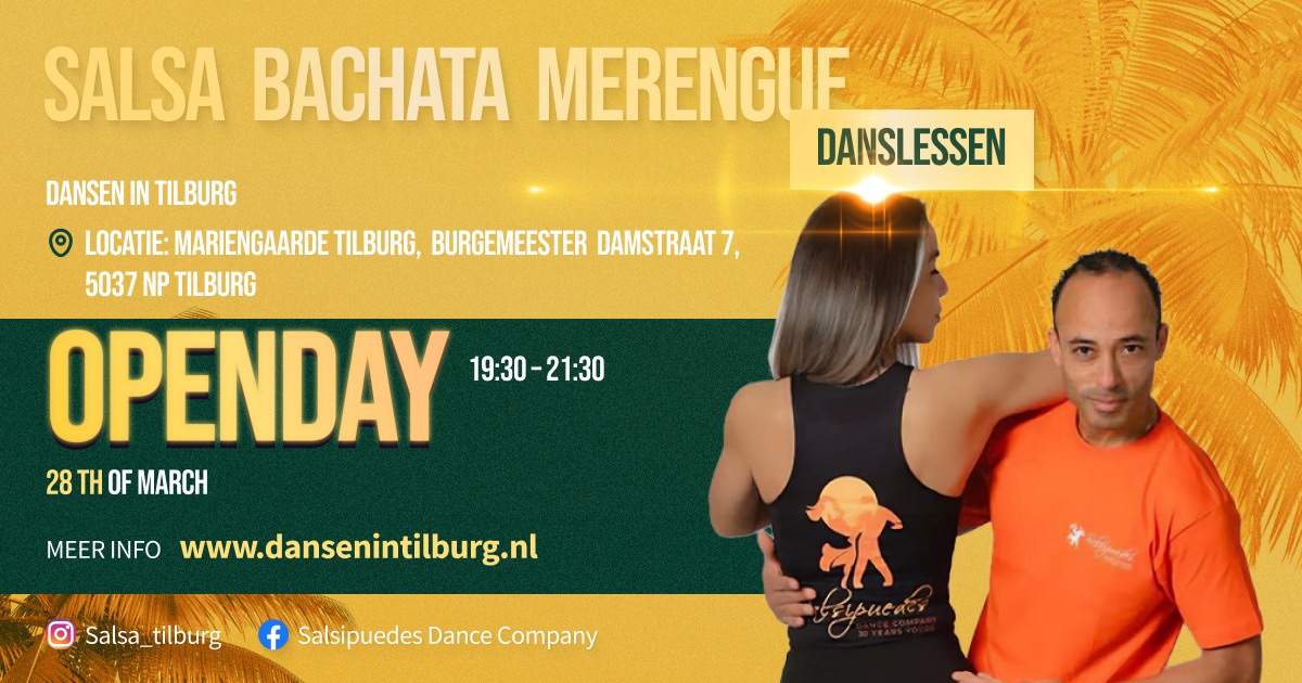Gratis Proeflessen Salsa en Bachata TILBURG