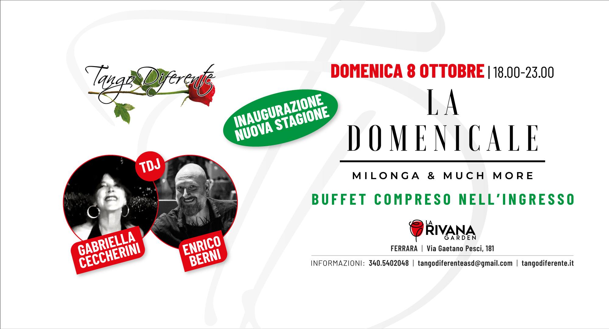 Inaugurazione "La Domenicale" con Tdj Gabriella Ceccherini & Tdj Enrico Berni!