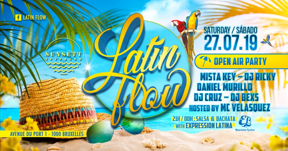 LATIN FLOW Open Air ☼ Sunsett Terrazza ☼ Sat 27.07.19