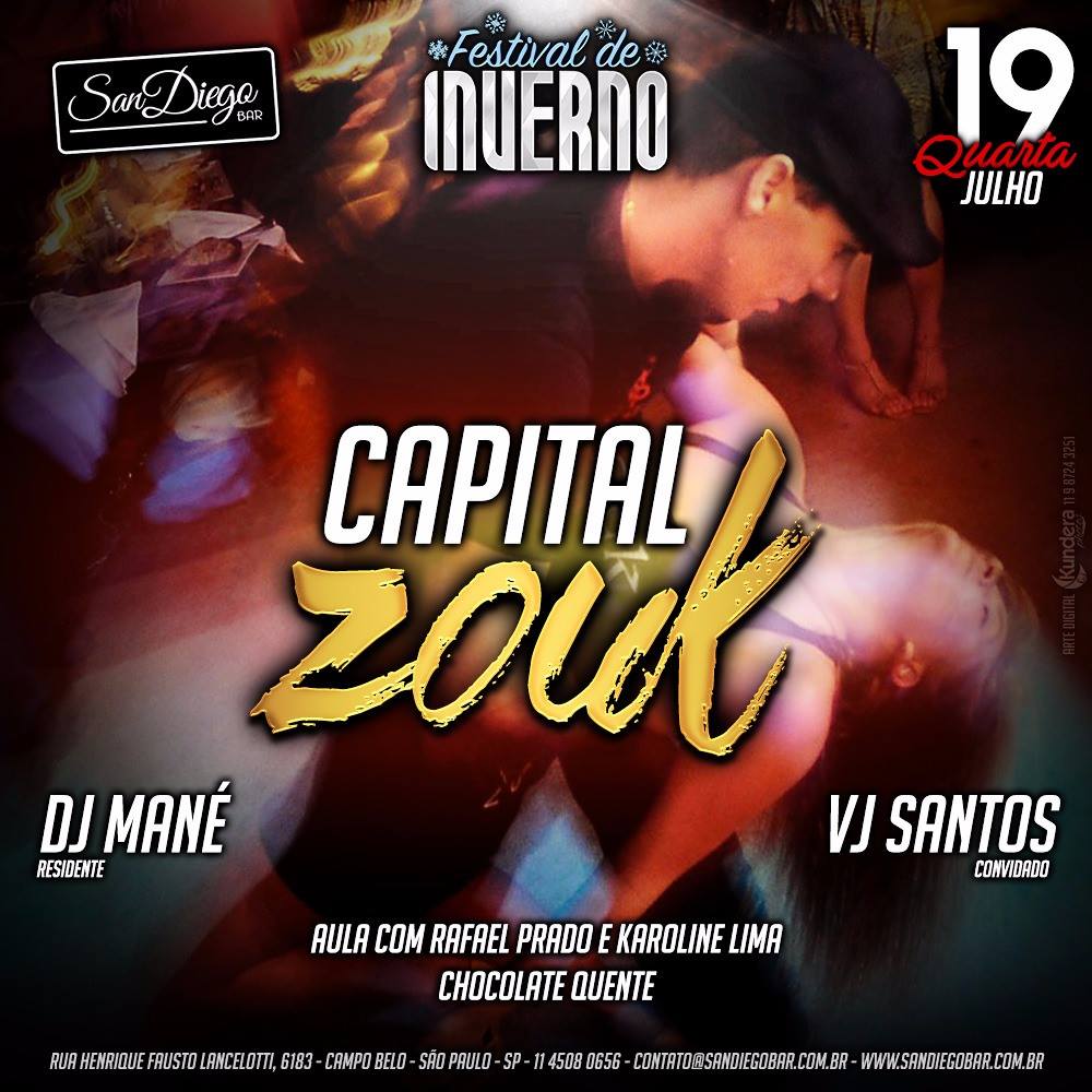 Lista encerrada Capital Zouk Festival de Inverno 19-07-17