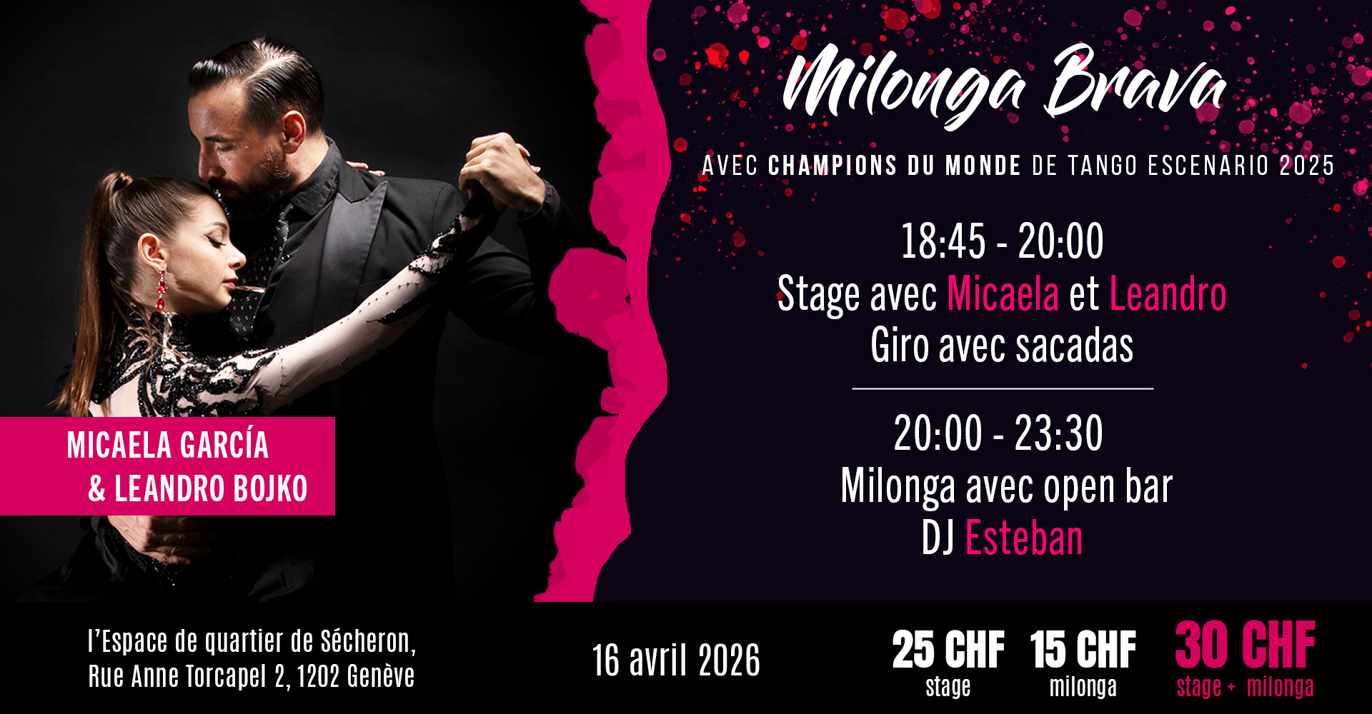 Milonga Brava avec Micaela García & Leandro Bojko