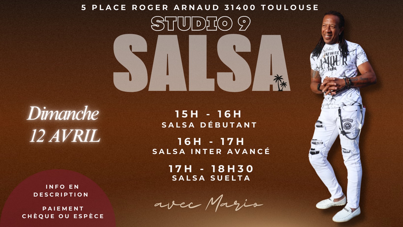 STAGE SALSA avec MARIO 12 AVRIL