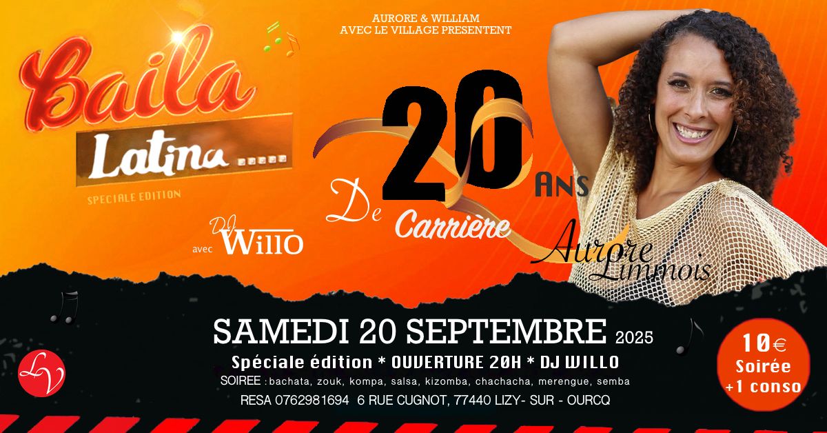 🔥 Baila Latina : 20 ans de carrière d’Aurore 🔥