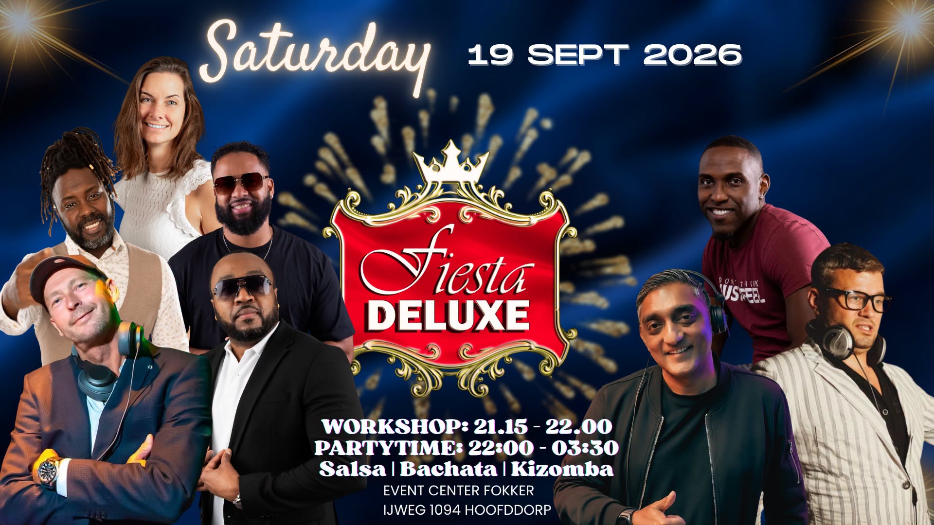 Fiesta DeLuxe 3 areas Salsa • Bachata • Kizomba